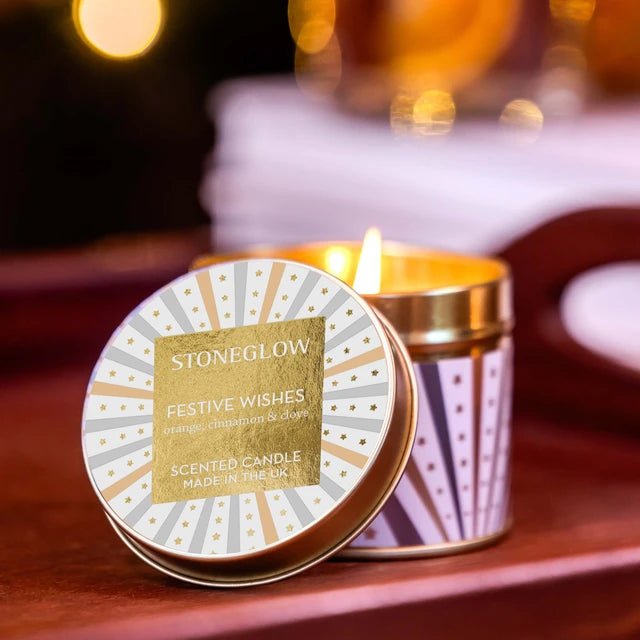 Festive Wishes Candle Tin