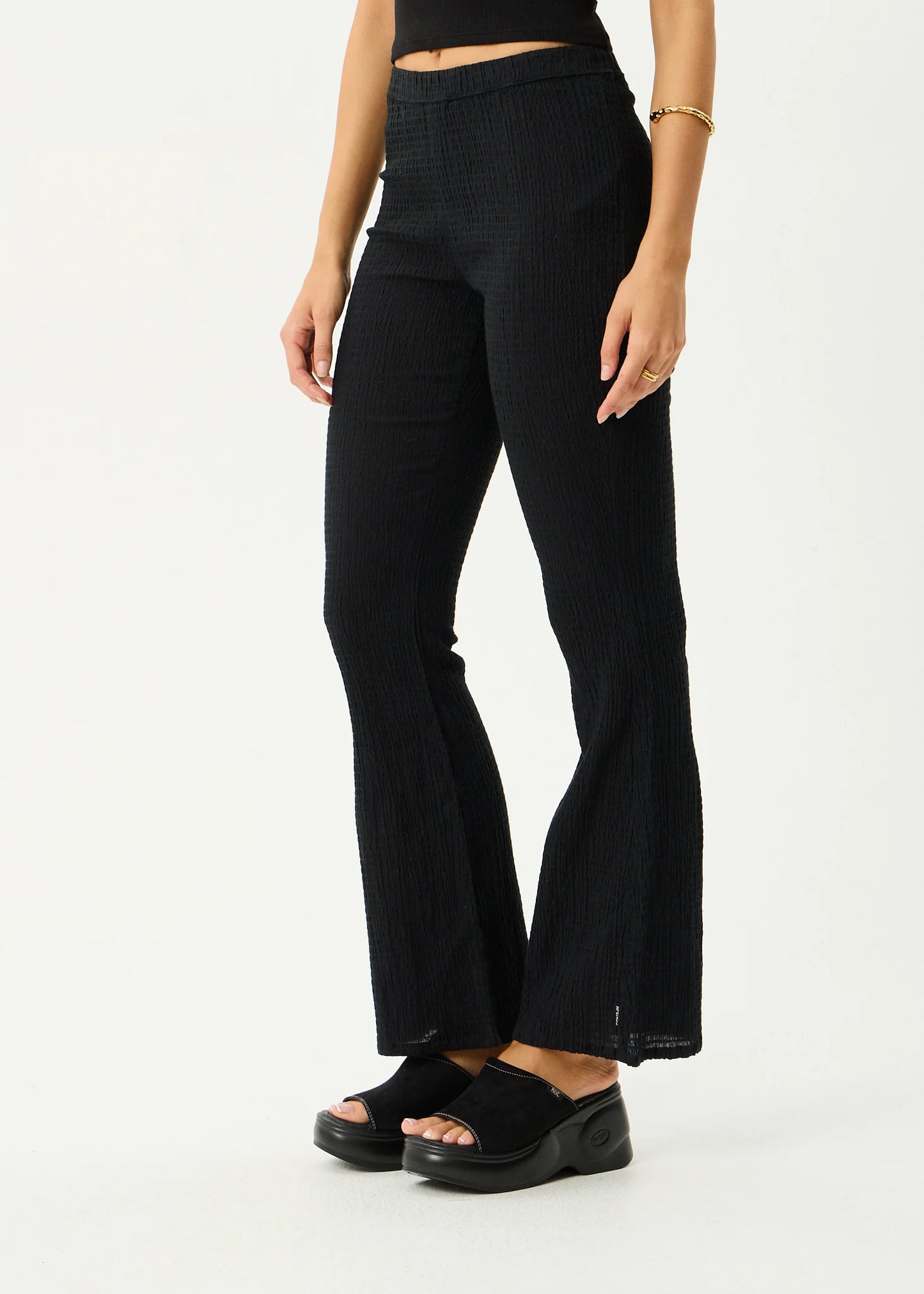 Seersucker Flare Pant