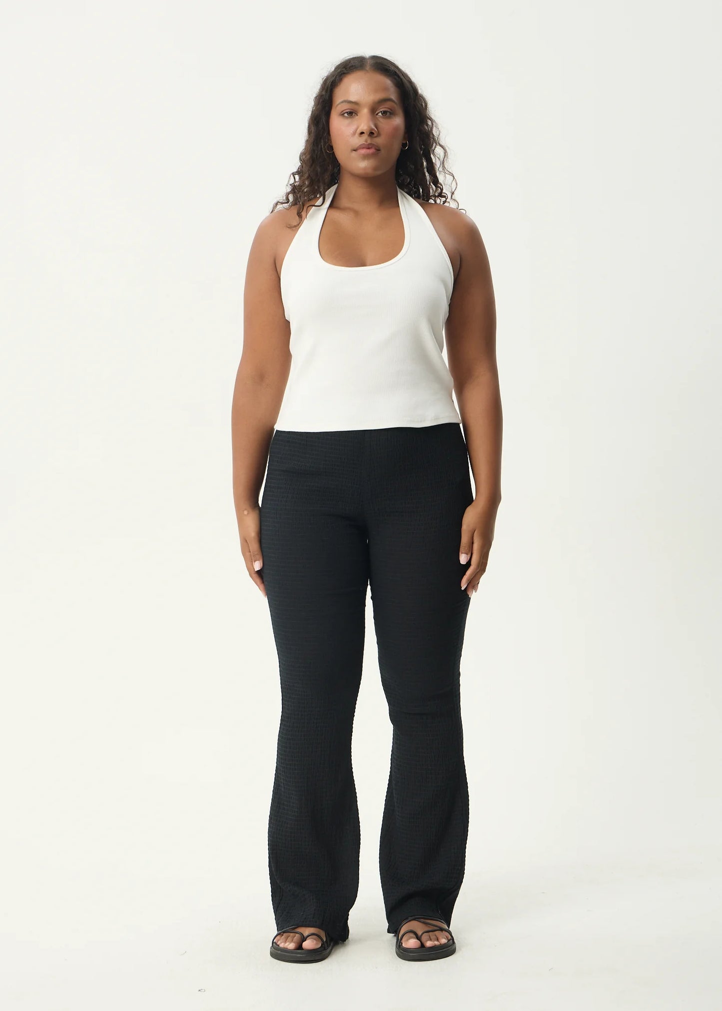 Seersucker Flare Pant
