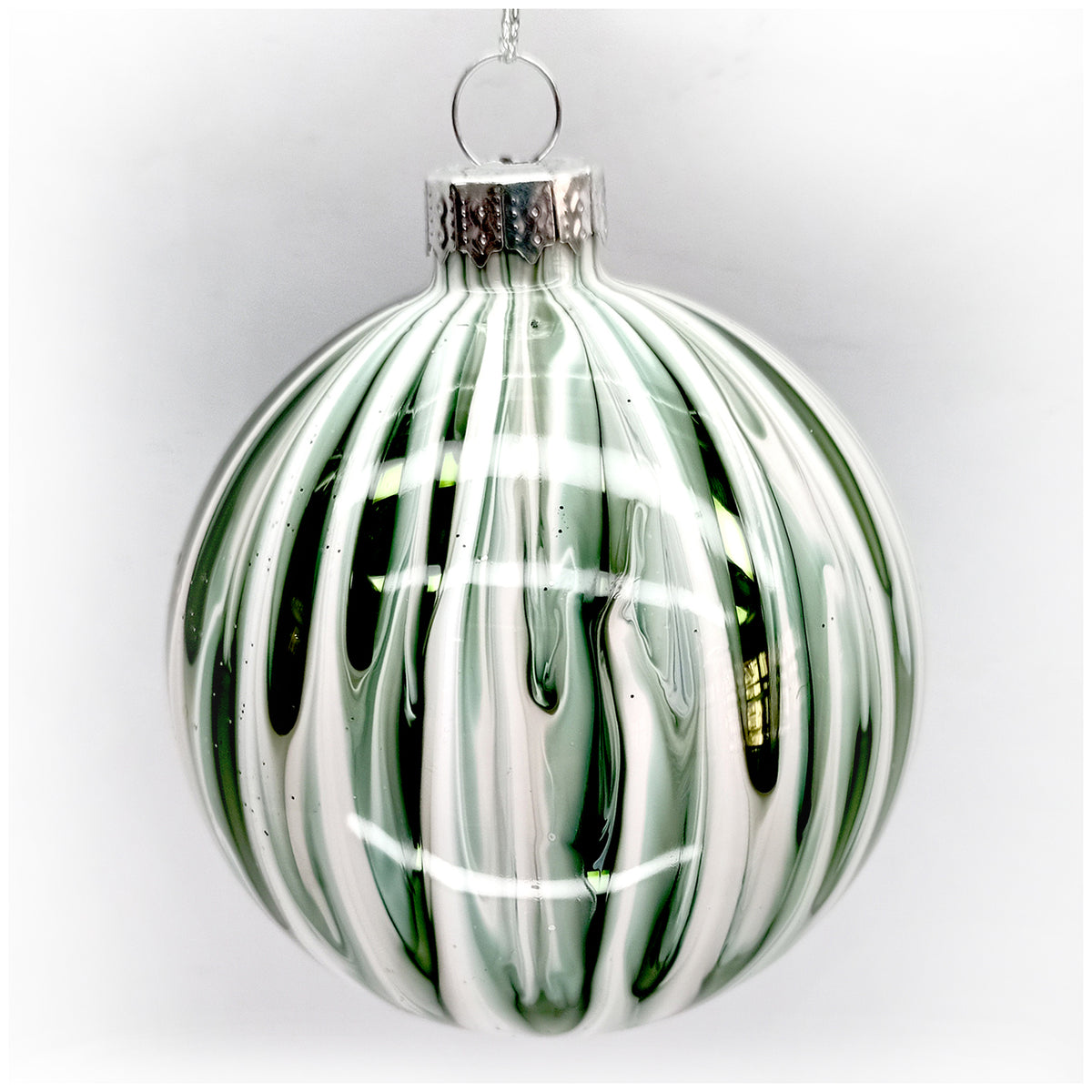 Green/White Marble Ball