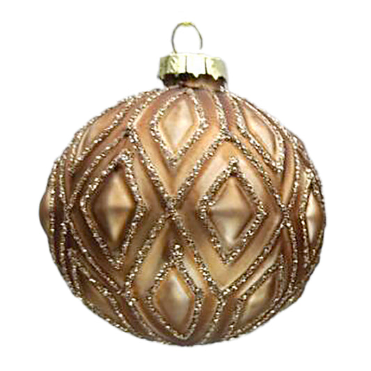 Brown Ball w/Diamond Glitter