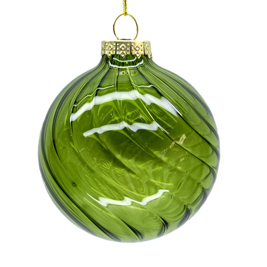 Green Swirl Ornament