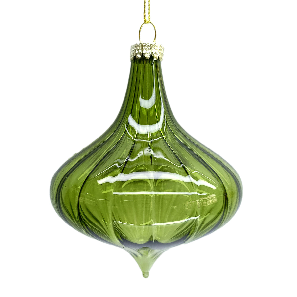 Green Swirl Ornament
