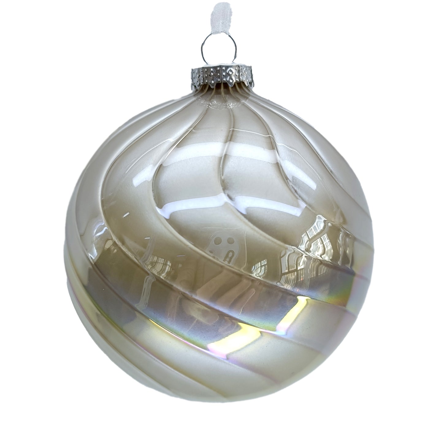 Iridescent Champagne Ornament