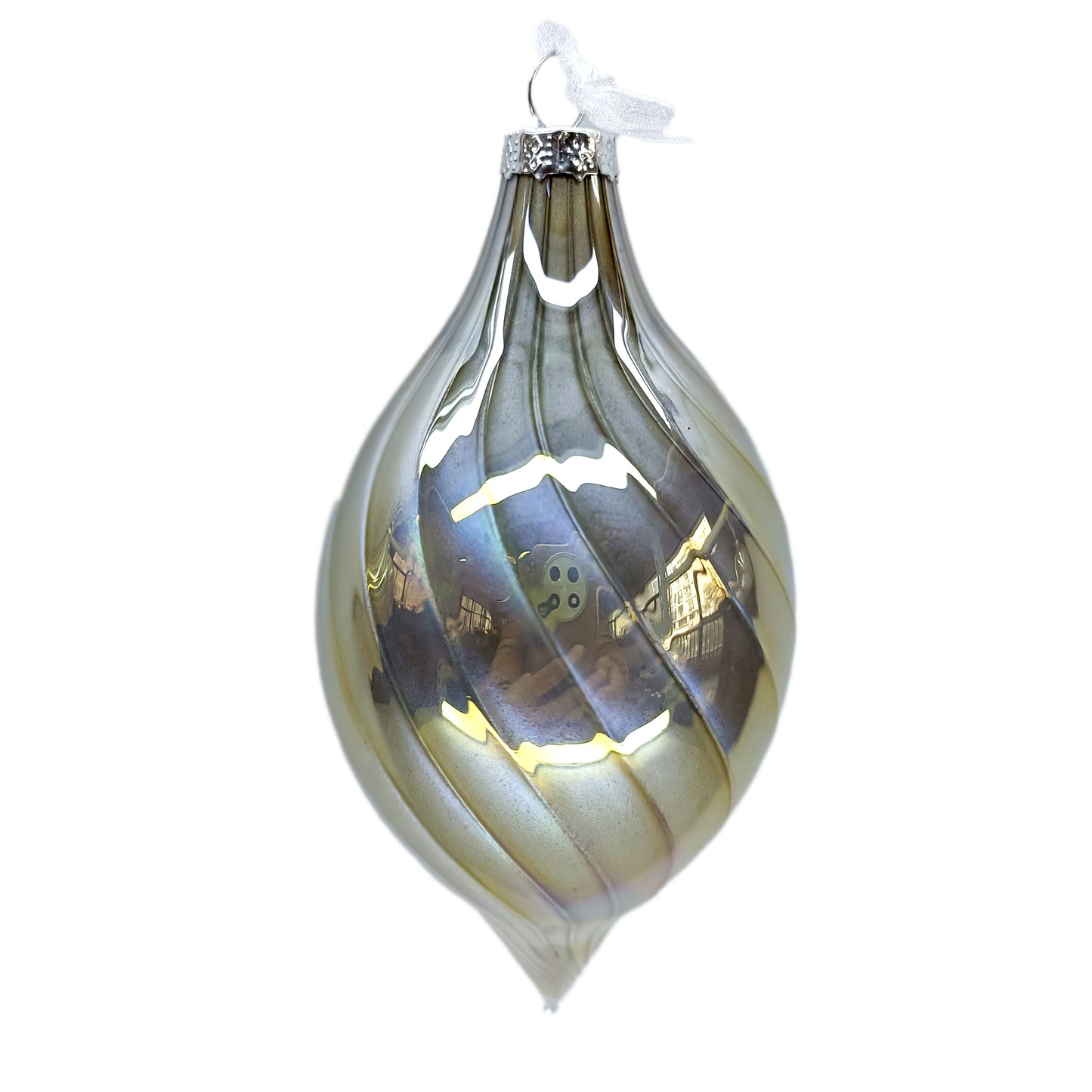 Iridescent Champagne Ornament