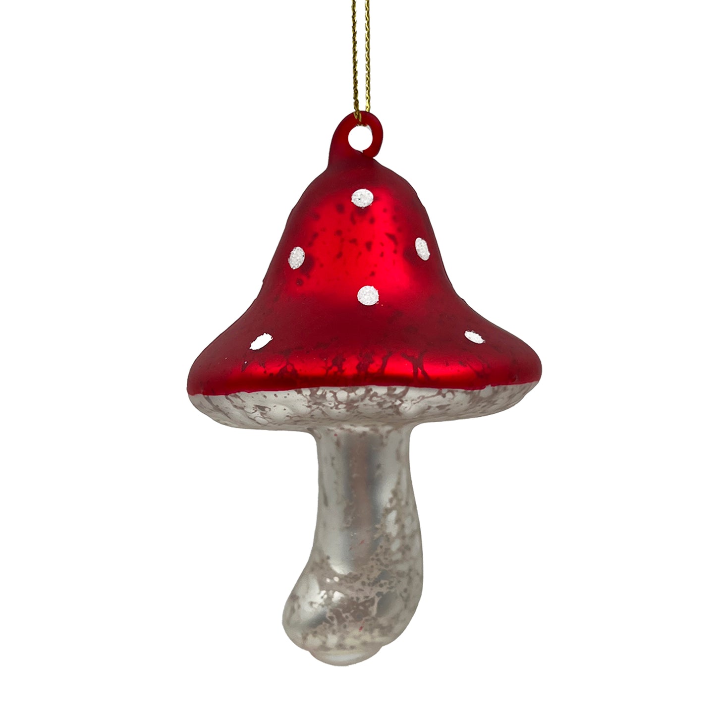 Glass Mushroom Ornament