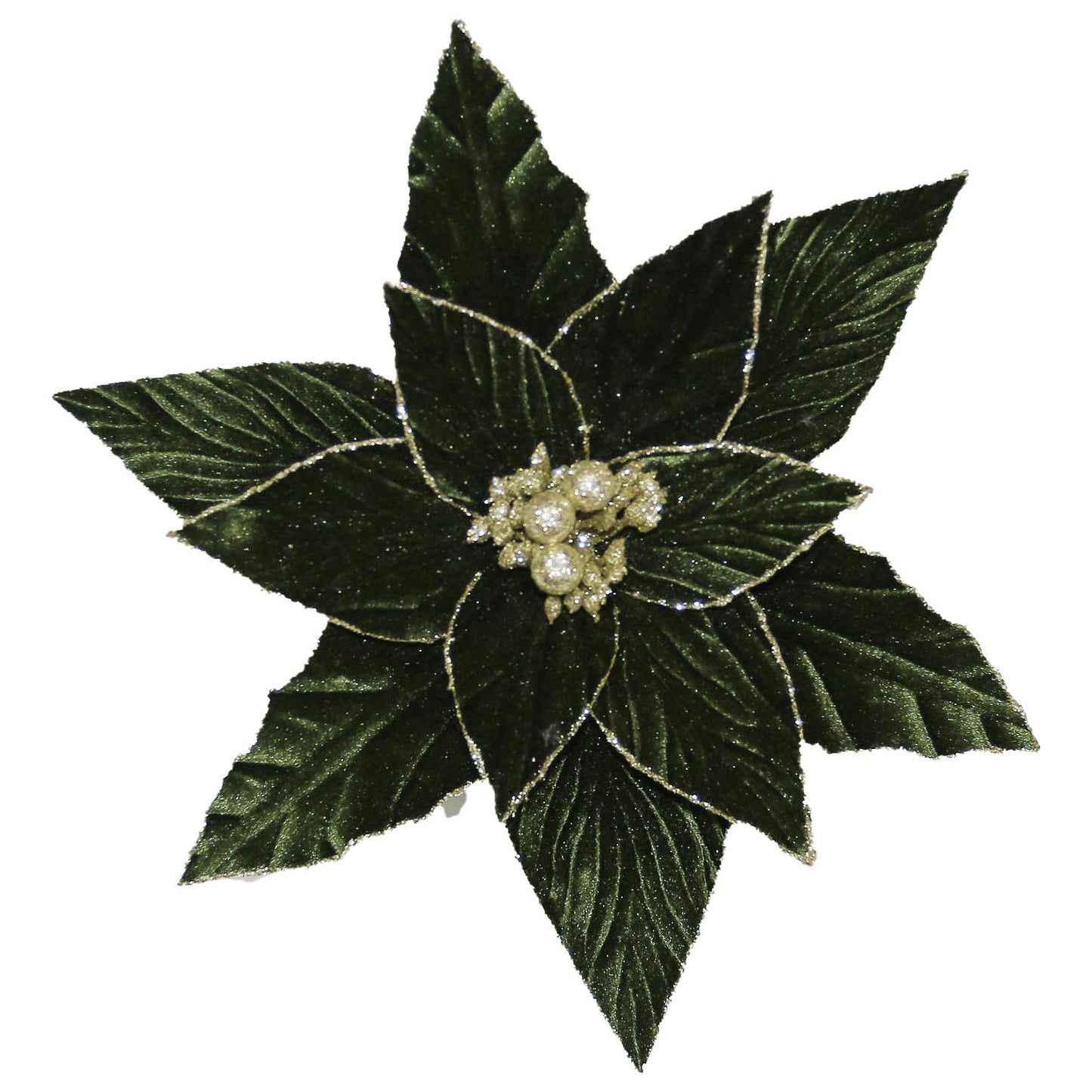 Poinsettia Head Clip