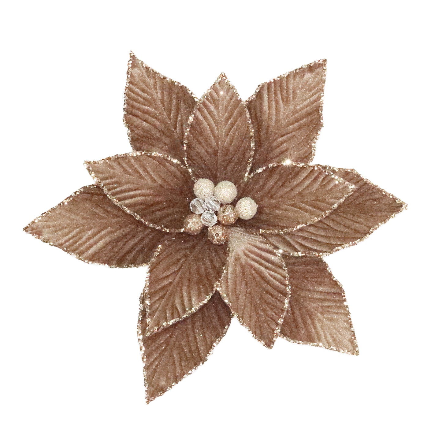 Poinsettia Head Clip