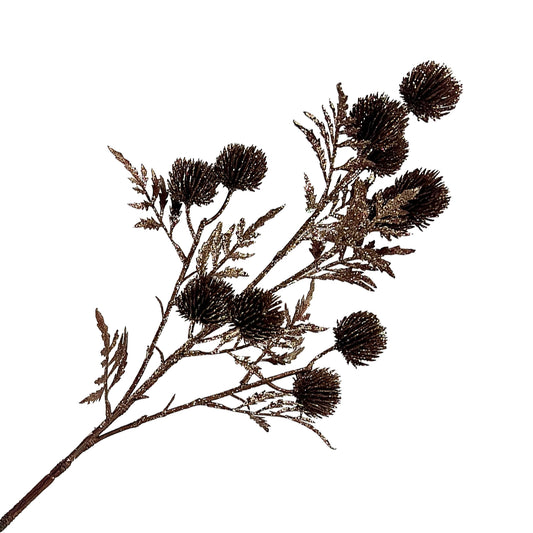 Brown Thistle Pod Spray