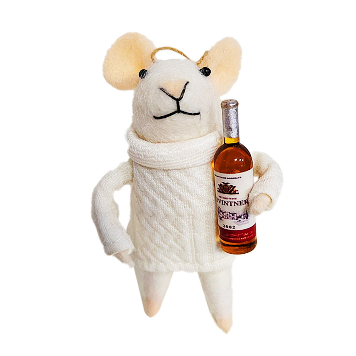 Mouse in Sweater w/Wine