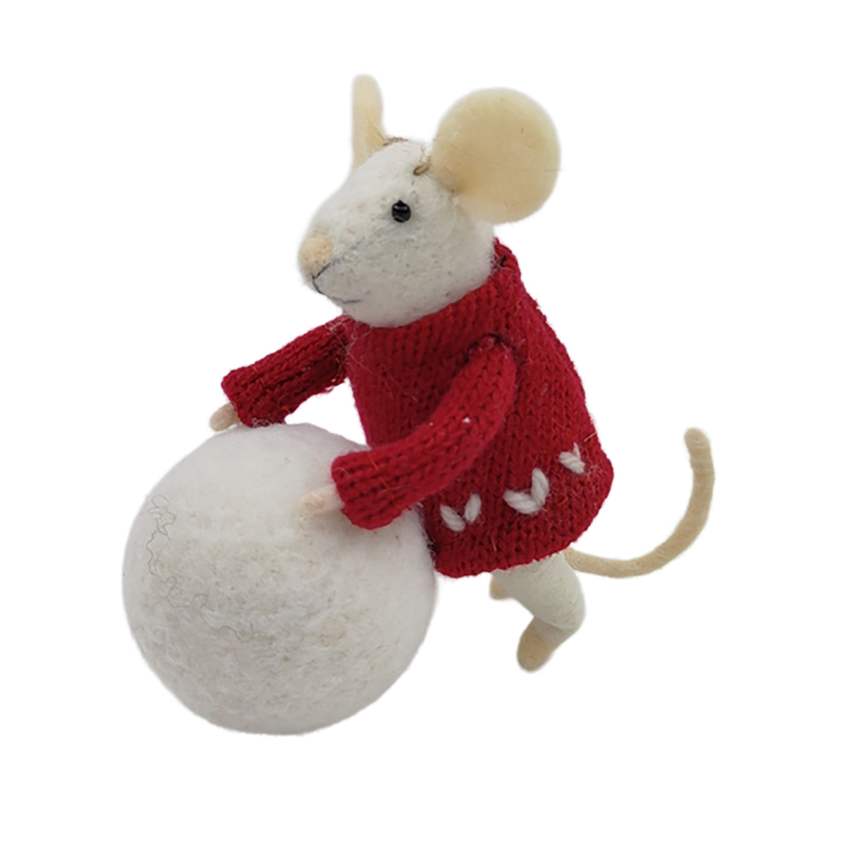 Mouse Rolling Snowball