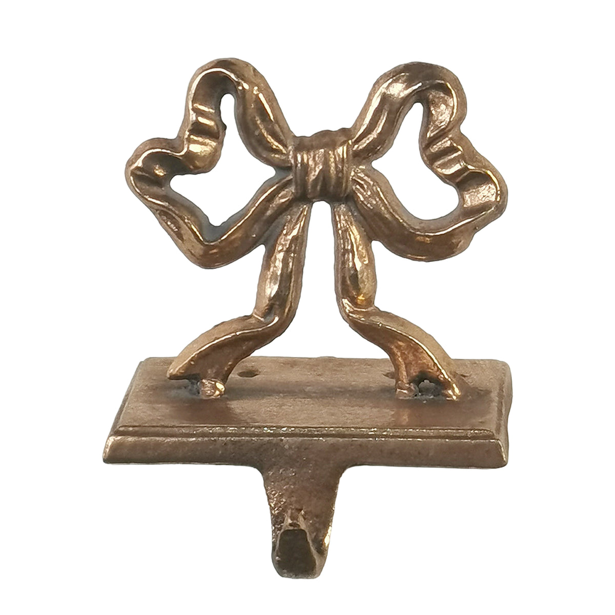 Gold Bow Stocking Holder