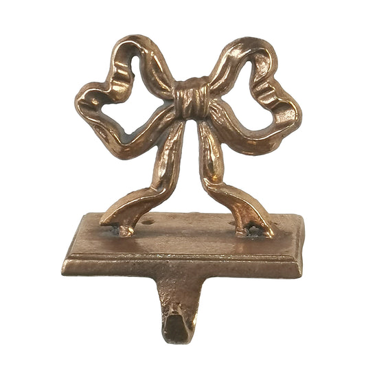Gold Bow Stocking Holder