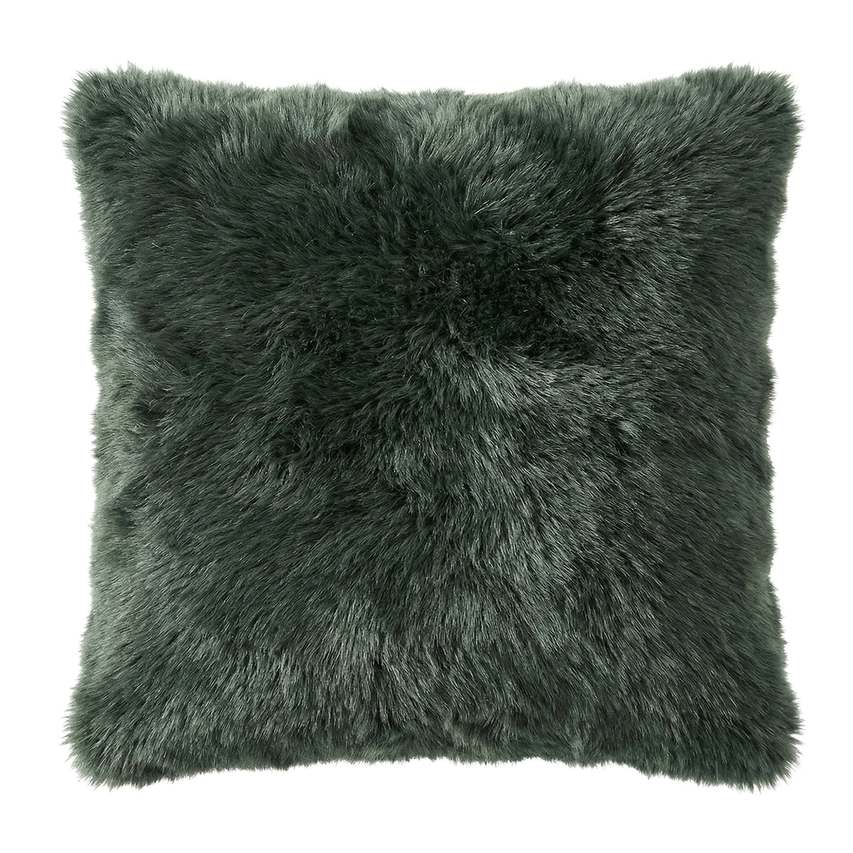 Green Fur Cushion
