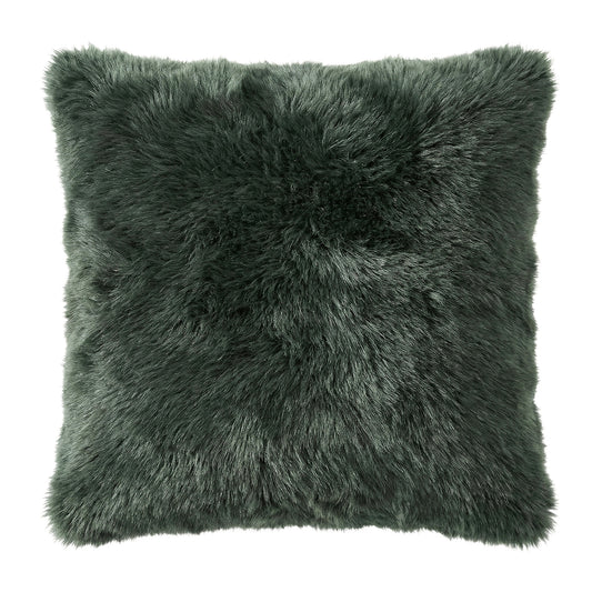 Green Fur Cushion