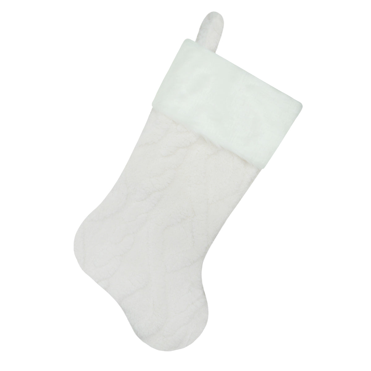 Ivory Cable Knit Stocking