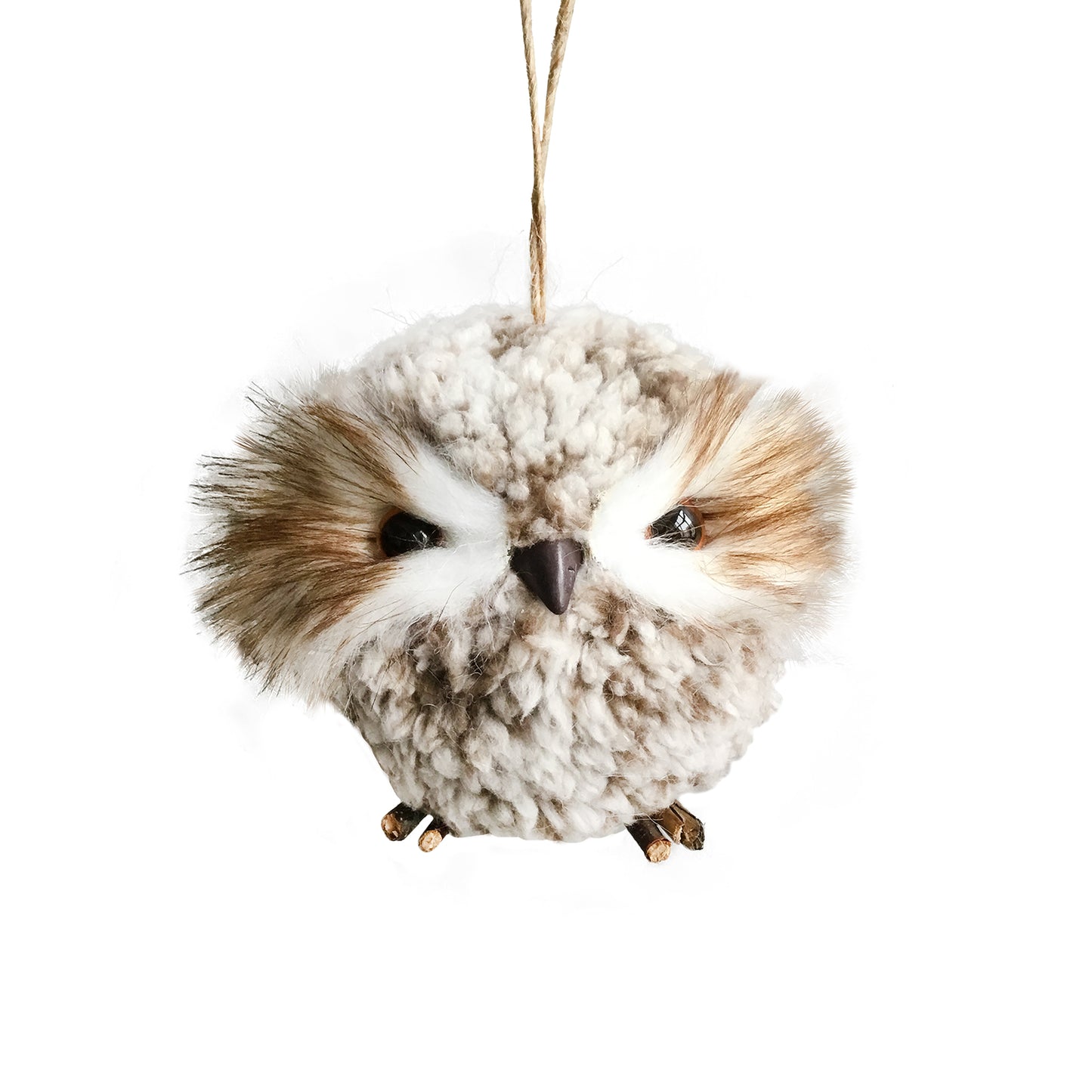 Faux Fur Owl Ornament