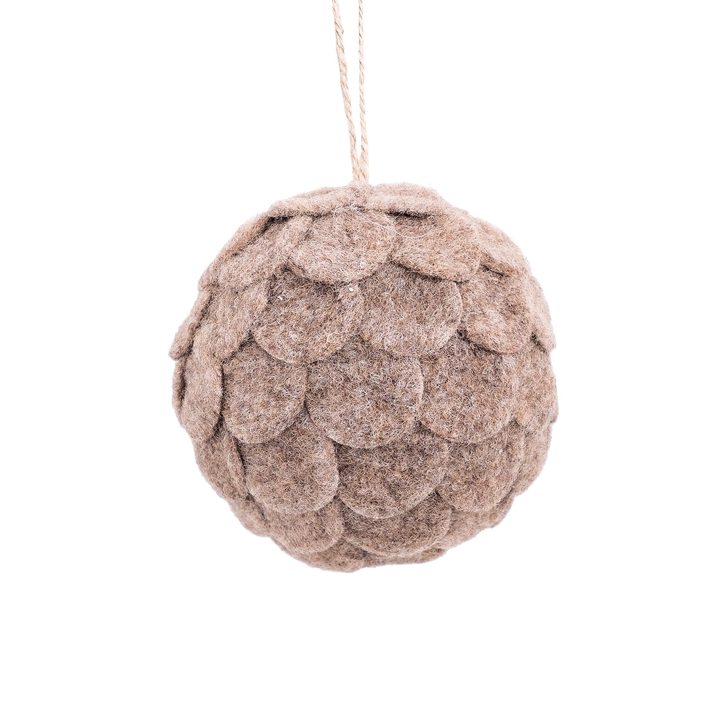 Felt Scalloped Ball Ornament