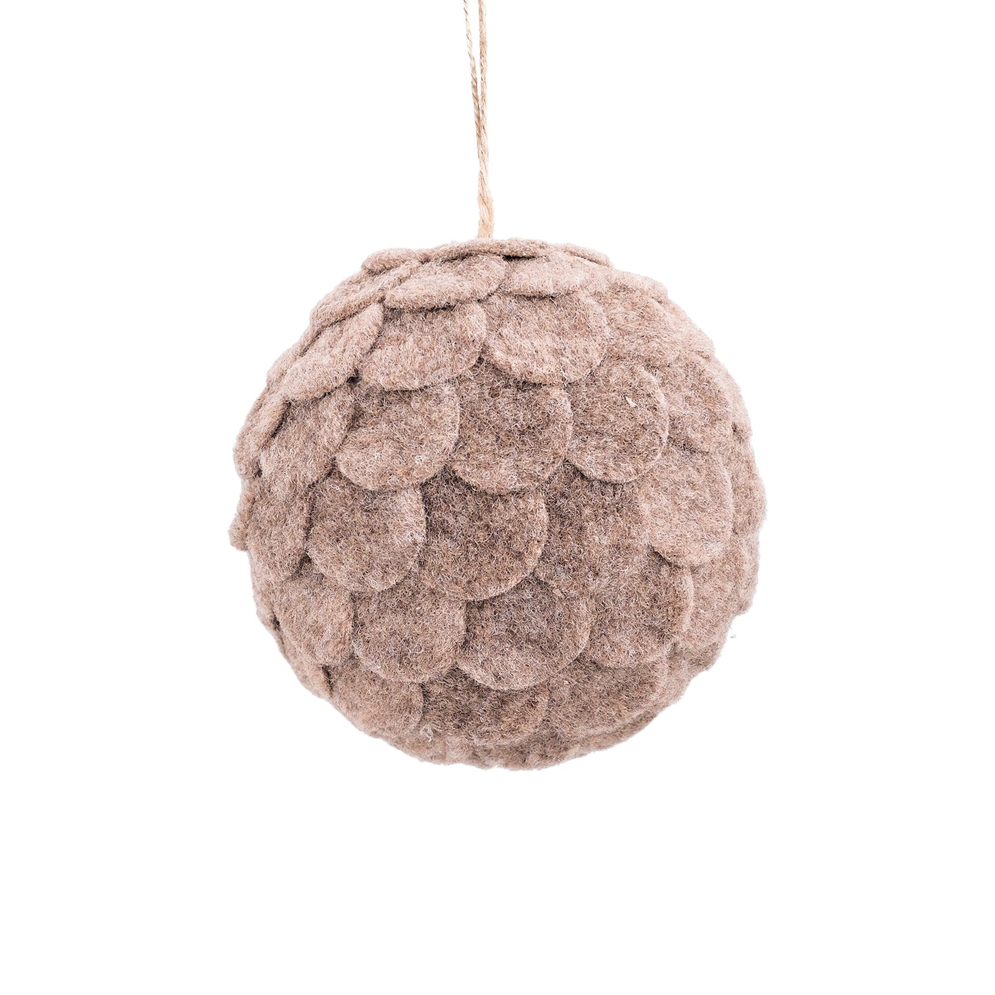 Felt Scalloped Ball Ornament