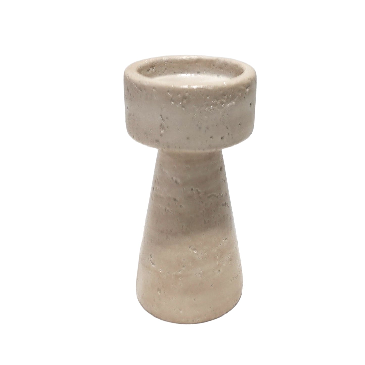 Ecru Pillar Candleholder