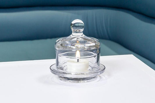 Glass Domed Butterdish