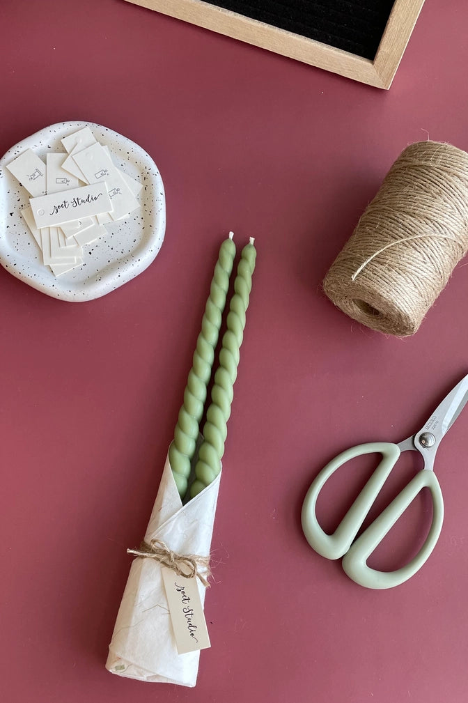 Twisted Taper Candle Set