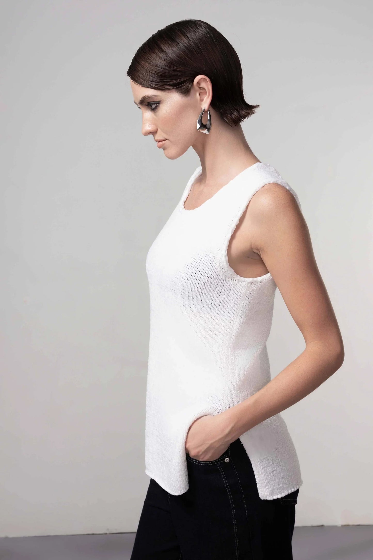 Knitted Sleeveless Top