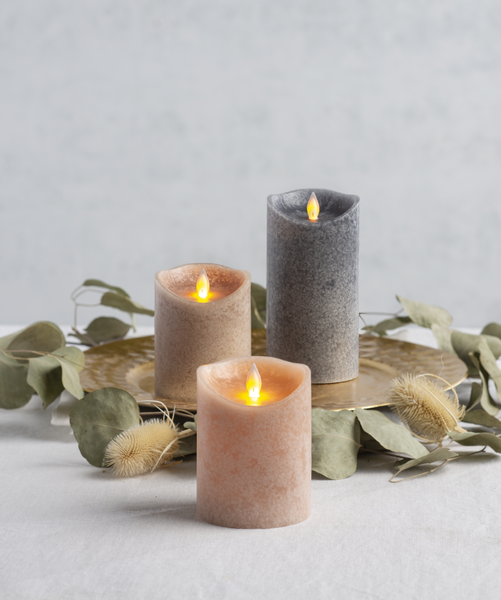 Linen Look LED Candle