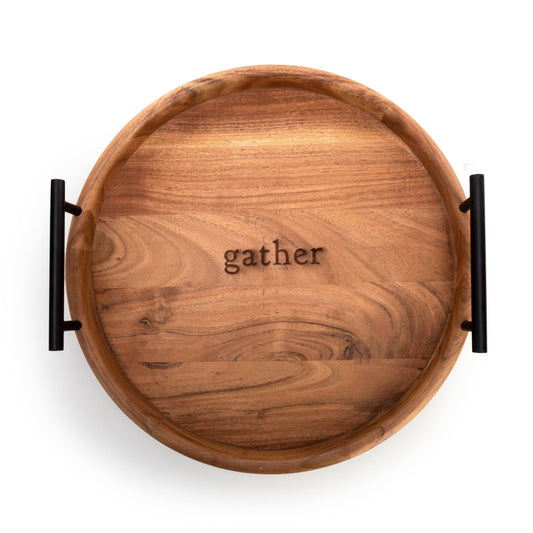 Gather Wood Serving Tray - 15.5"D