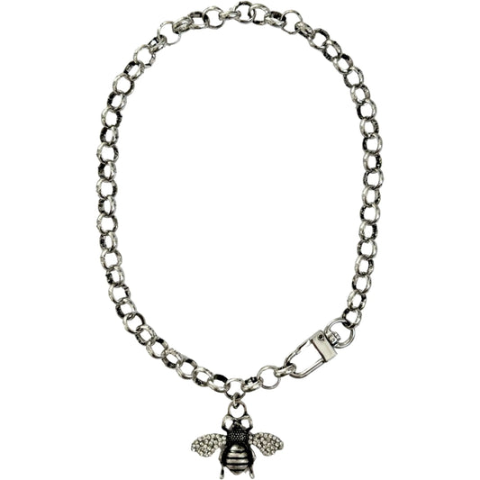Bee Silver Necklace