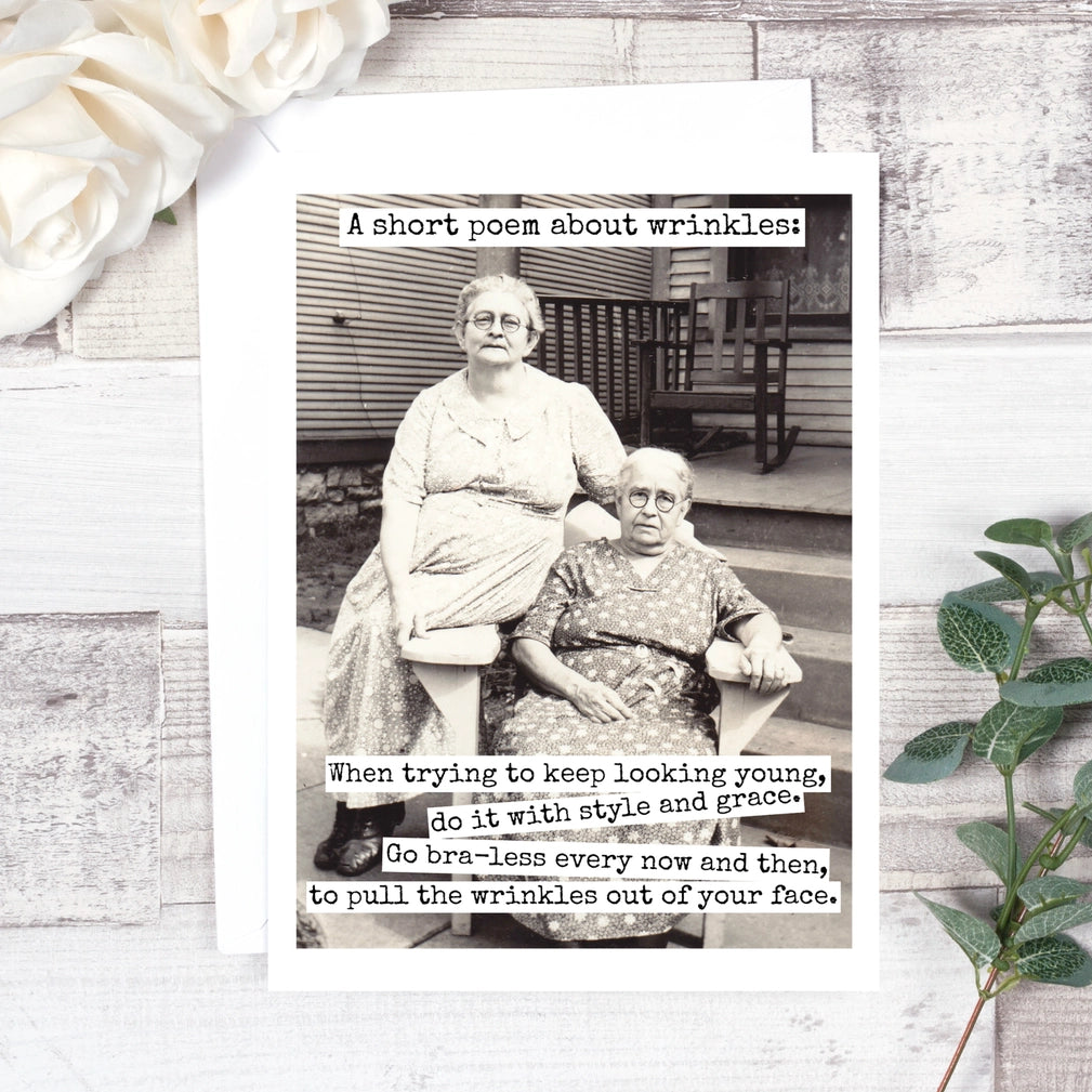 Short Poem About Wrinkles Card