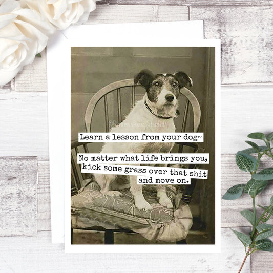 Learn a Lesson From Your Dog Card