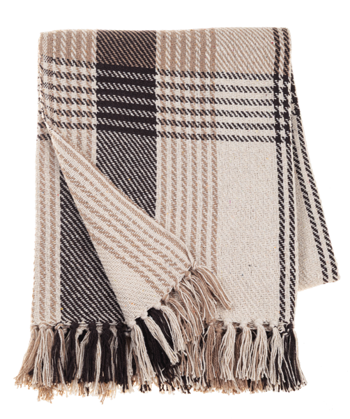 Woven Plaid Throw