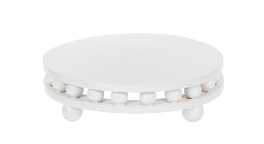 round-white-beaded-riser-8x8