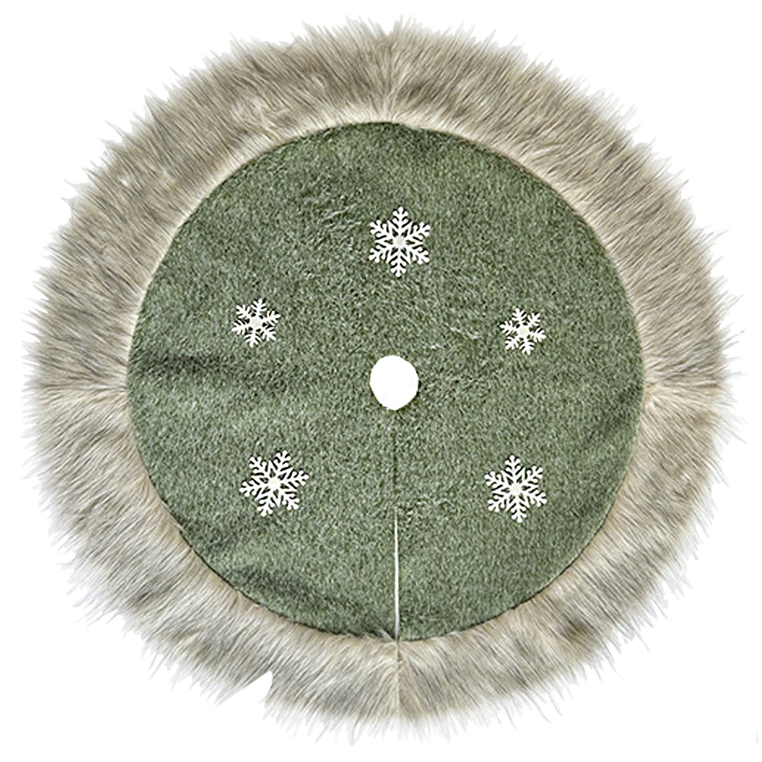 green-snowflake-tree-skirt-w-faux-fur-395