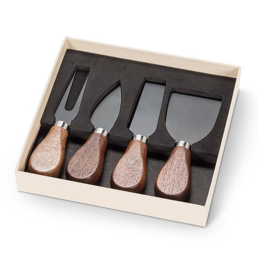 Walnut Handle Cheese Knives - S/4