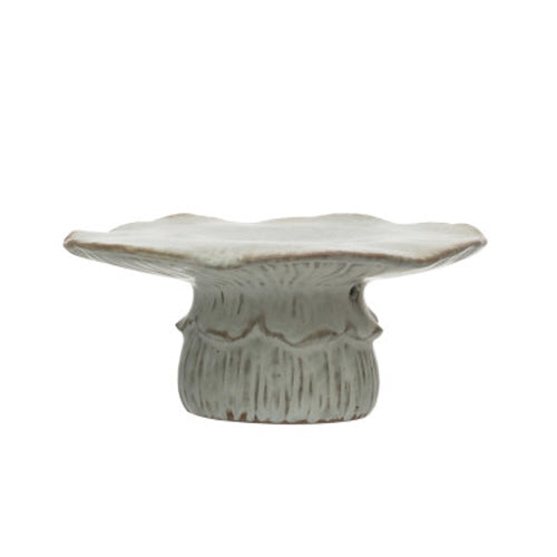 Stoneware Mushroom Pedestal