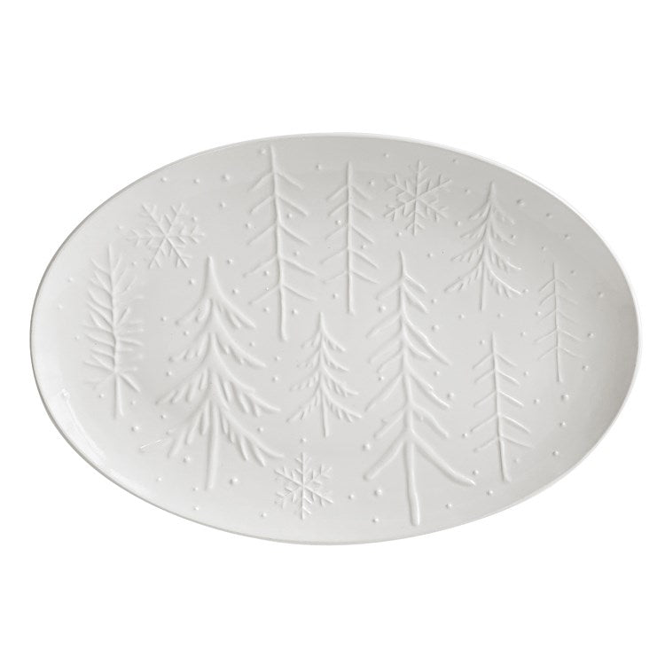 Winter Forest Oval Platter