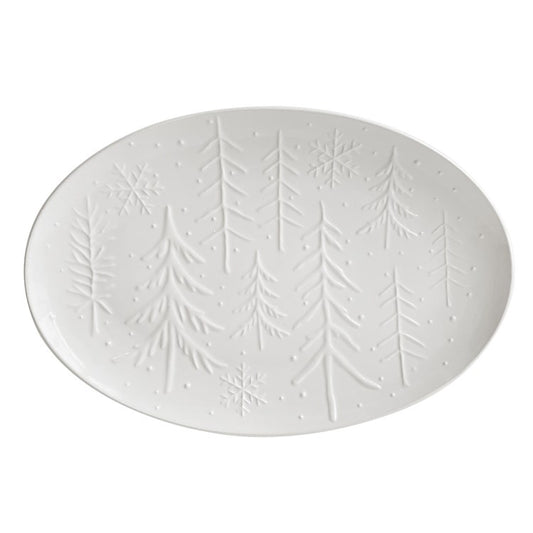 Winter Forest Oval Platter