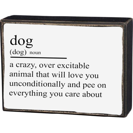 Dog Box Sign