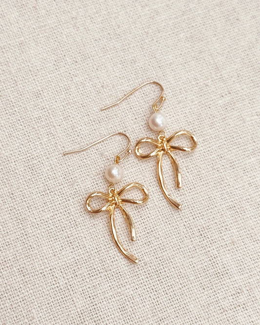 Bow Drop Earrings