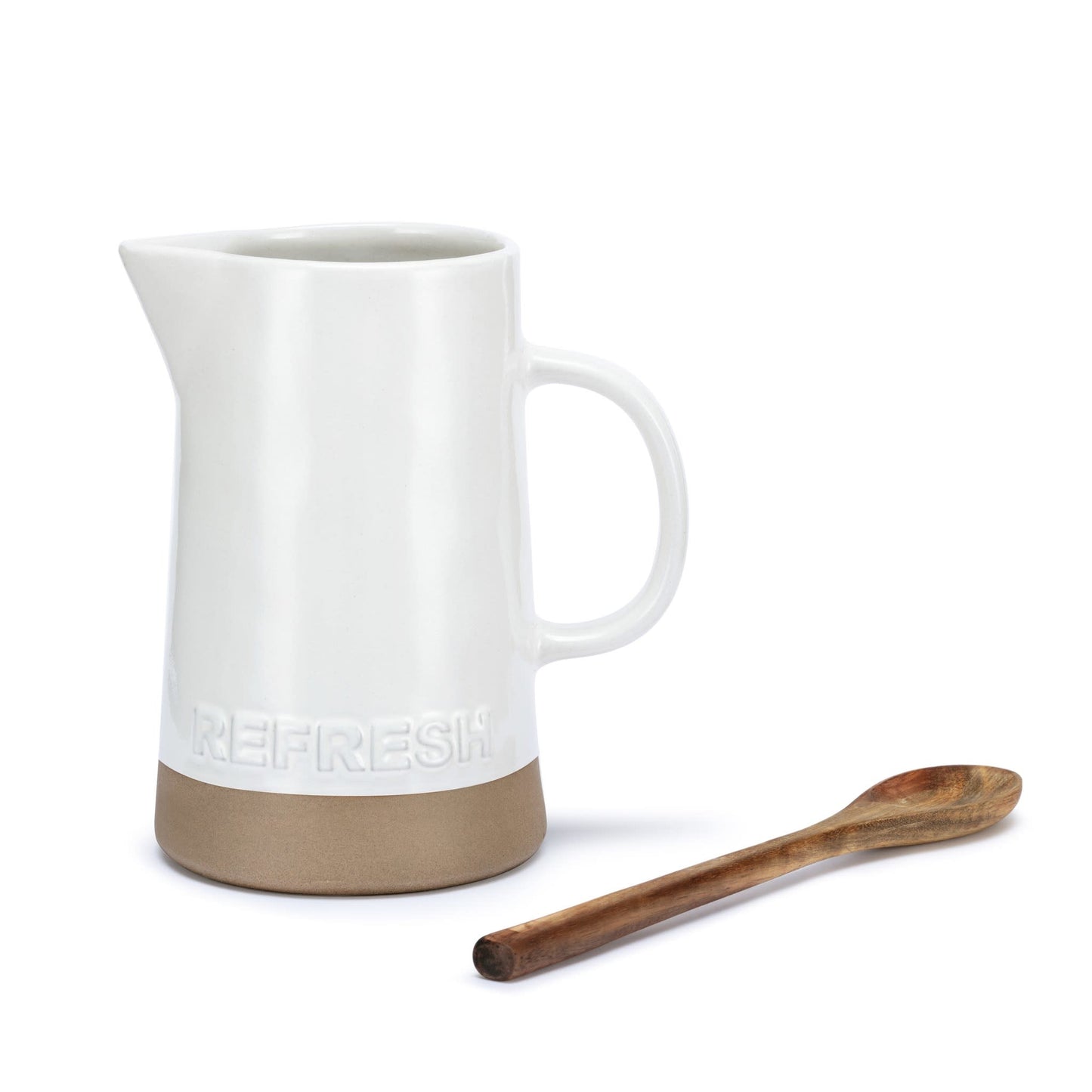 white-refresh-pitcher-w-wooden-spoon