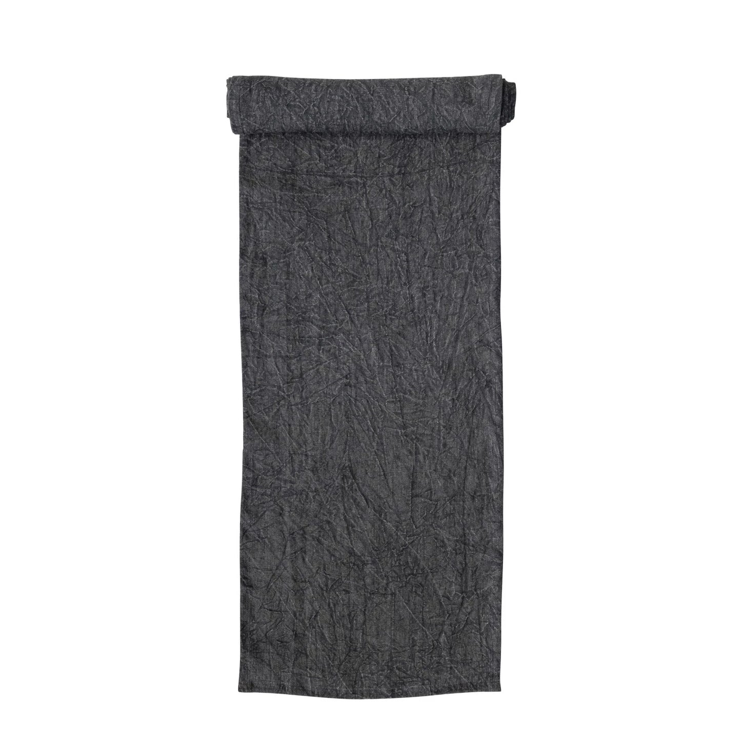 Linen Blend Charcoal Table Runner -