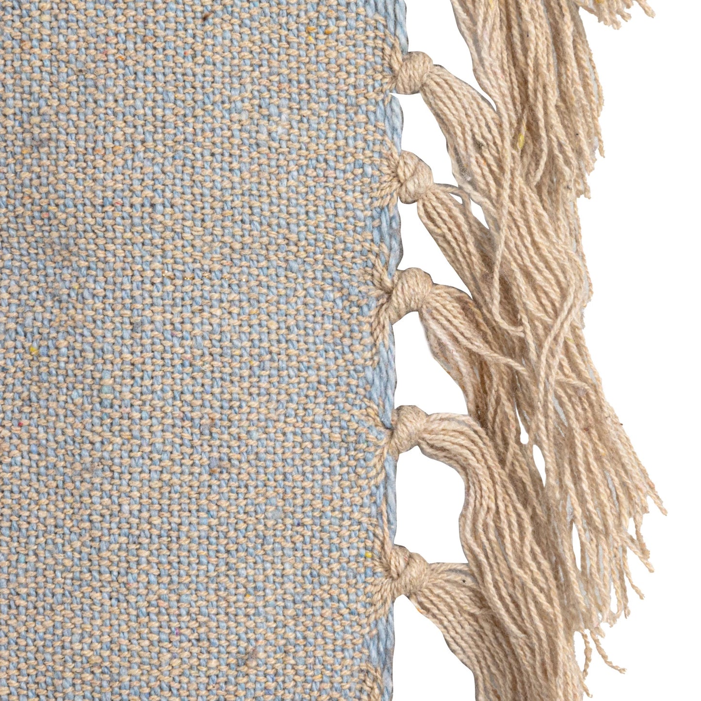 Blue Striped Cotton Throw
