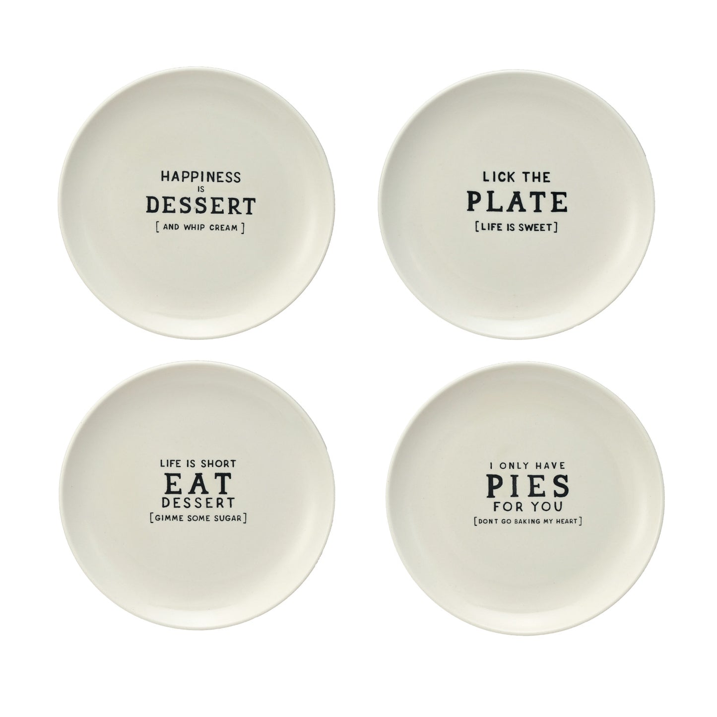 Stoneware plate w/Saying