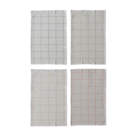 Cotton Checked Tea Towel