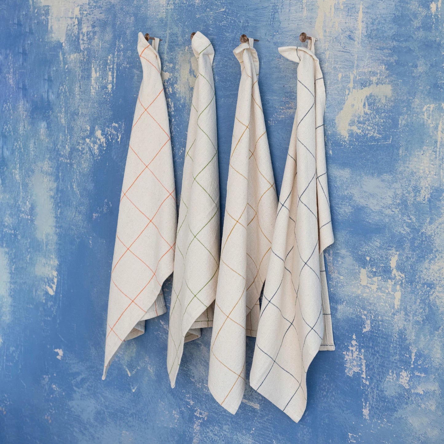 Cotton Checked Tea Towel