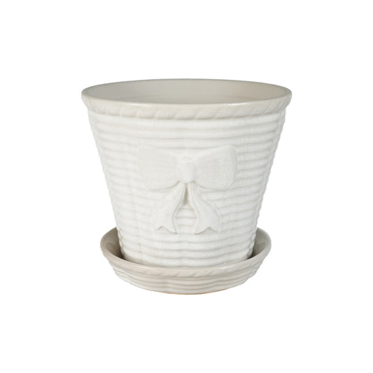 Planter w/Bow