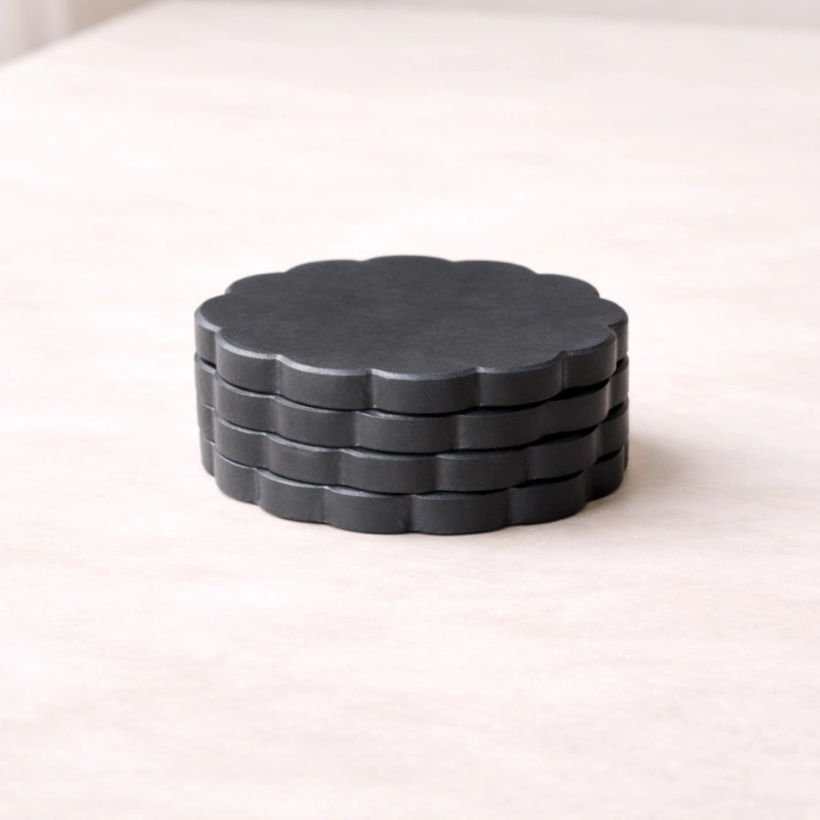 Marble Scalloped Coaster