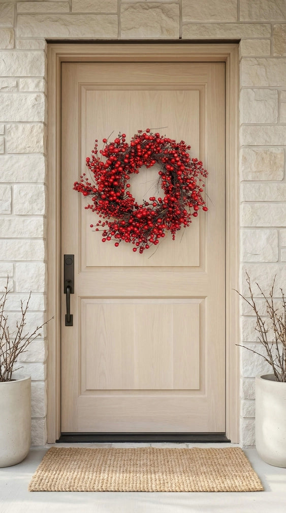 24" Red Berry Wreath